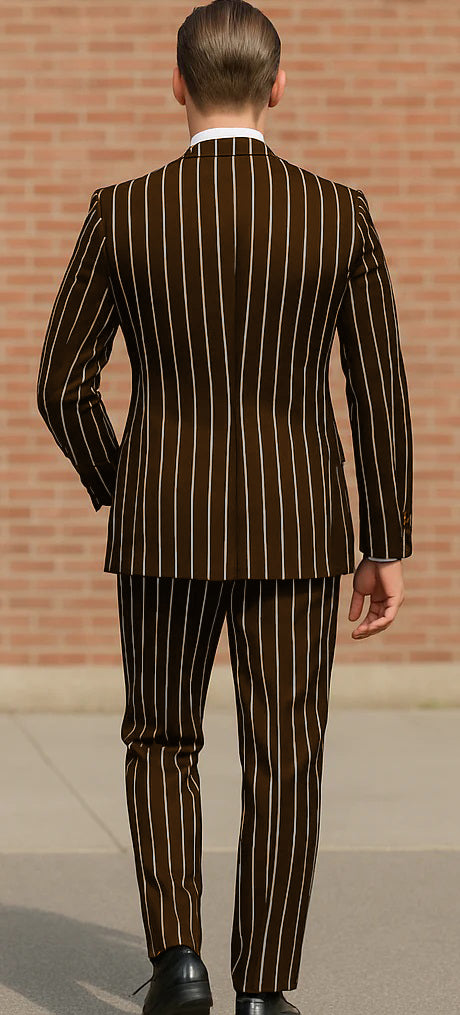 Black Pinstripe Suit - Gangster Suit - 1920's Suit