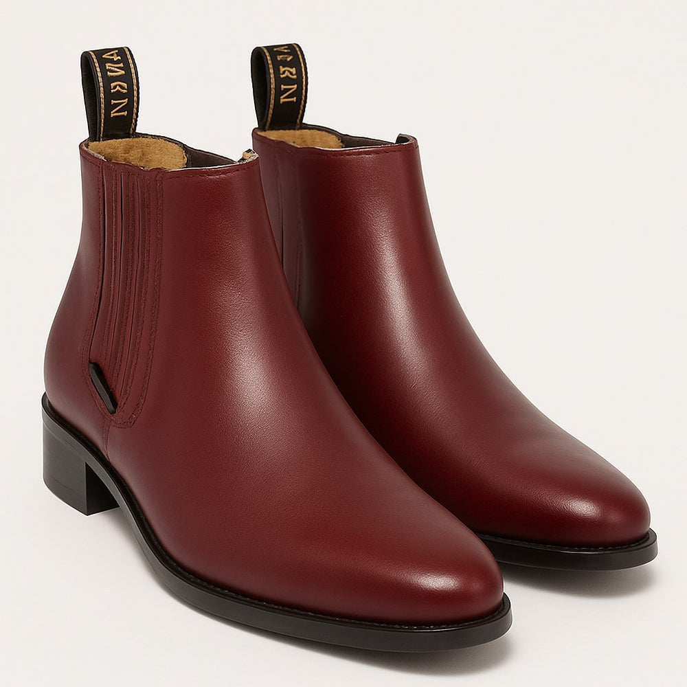 burgundy-boots-mens-casual-wear