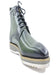 Light green boots with white sole