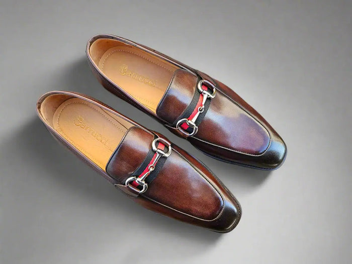Carrucci Burnished Calfskin Slip-On Loafer