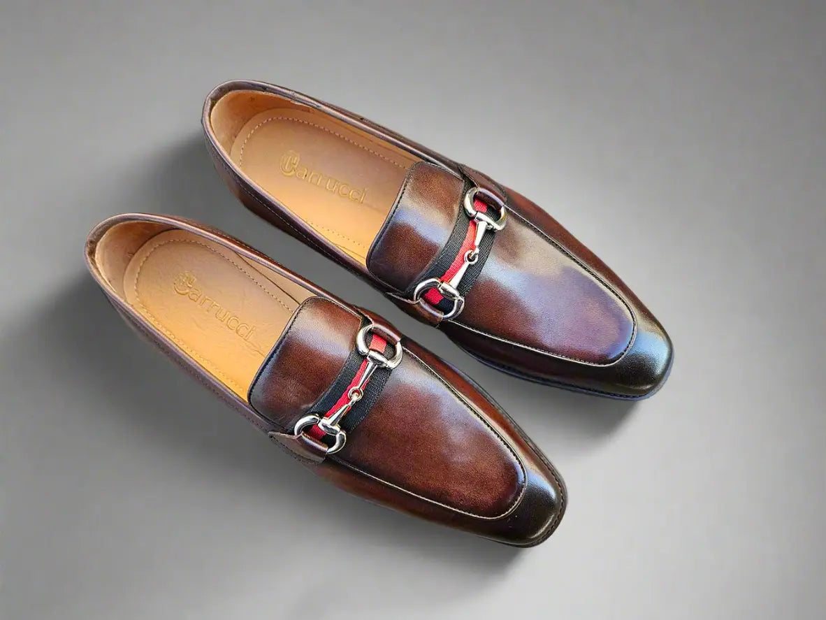 Carrucci Burnished Calfskin Slip-On Loafer