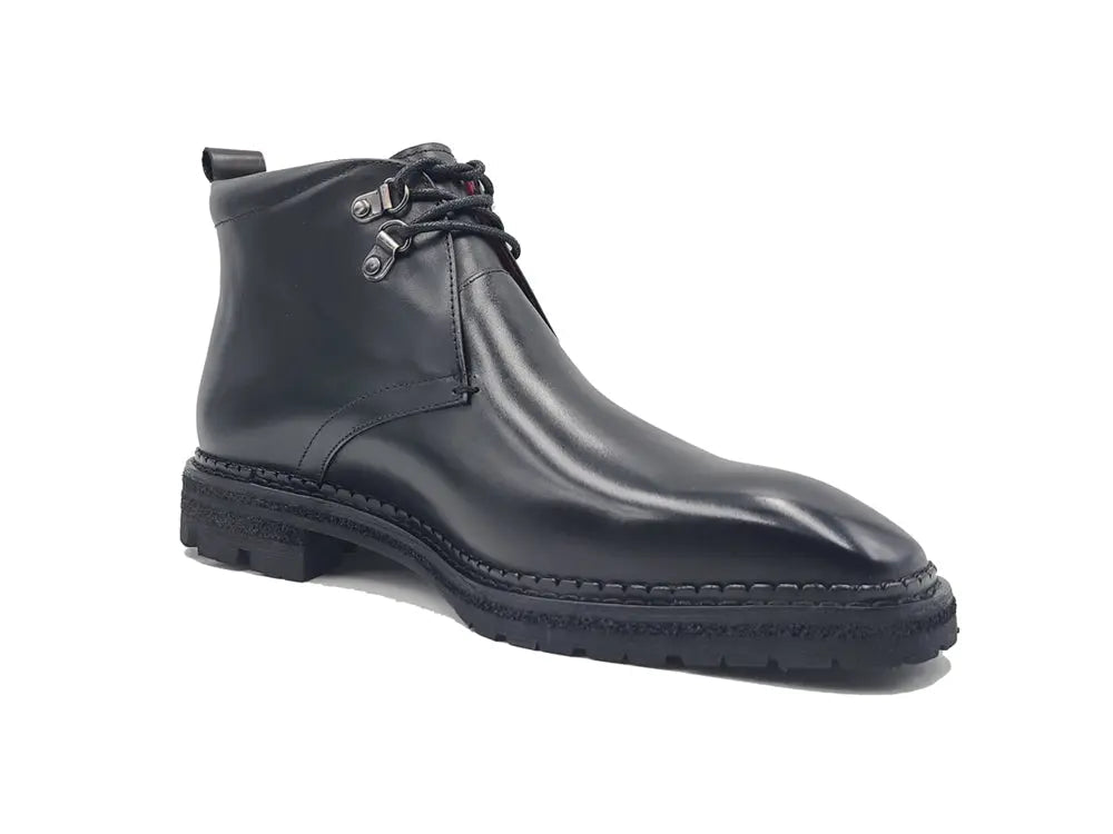 Carrucci Calfskin Chukka Boot with Lug Sole
