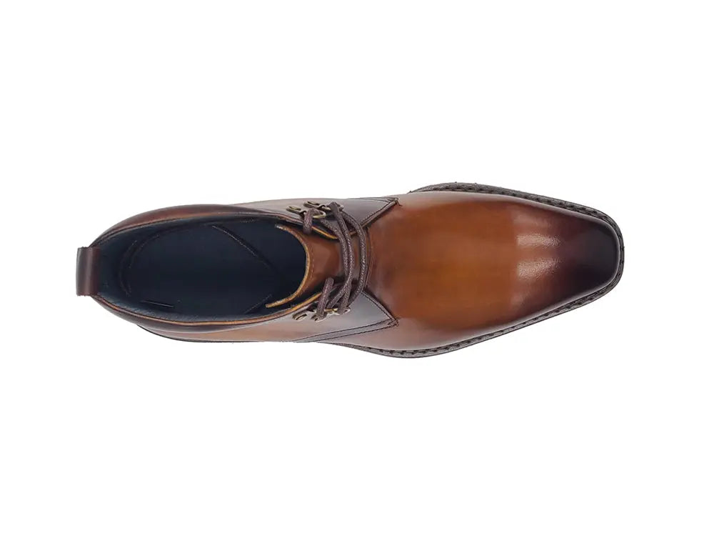 Carrucci Calfskin Chukka Boot with Lug Sole