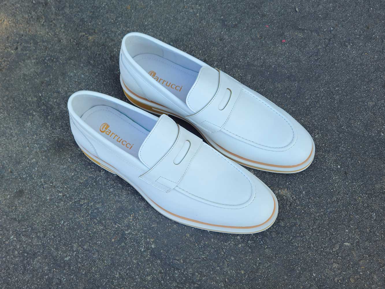 Carrucci Calfskin Penny Loafer