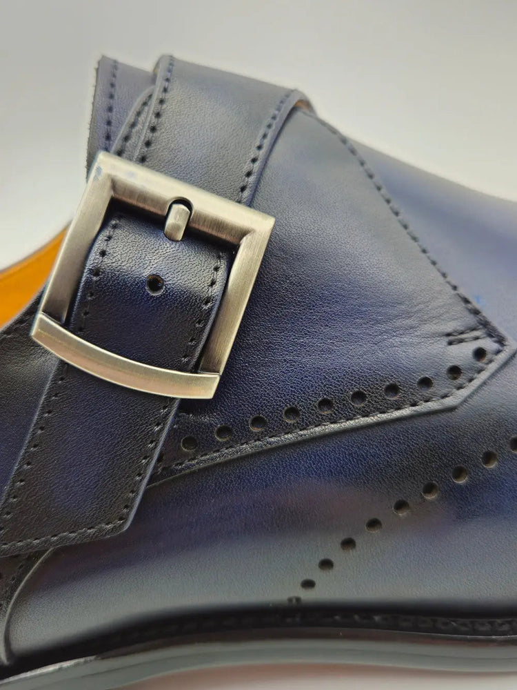 Carrucci Calfskin Single Monk Loafer
