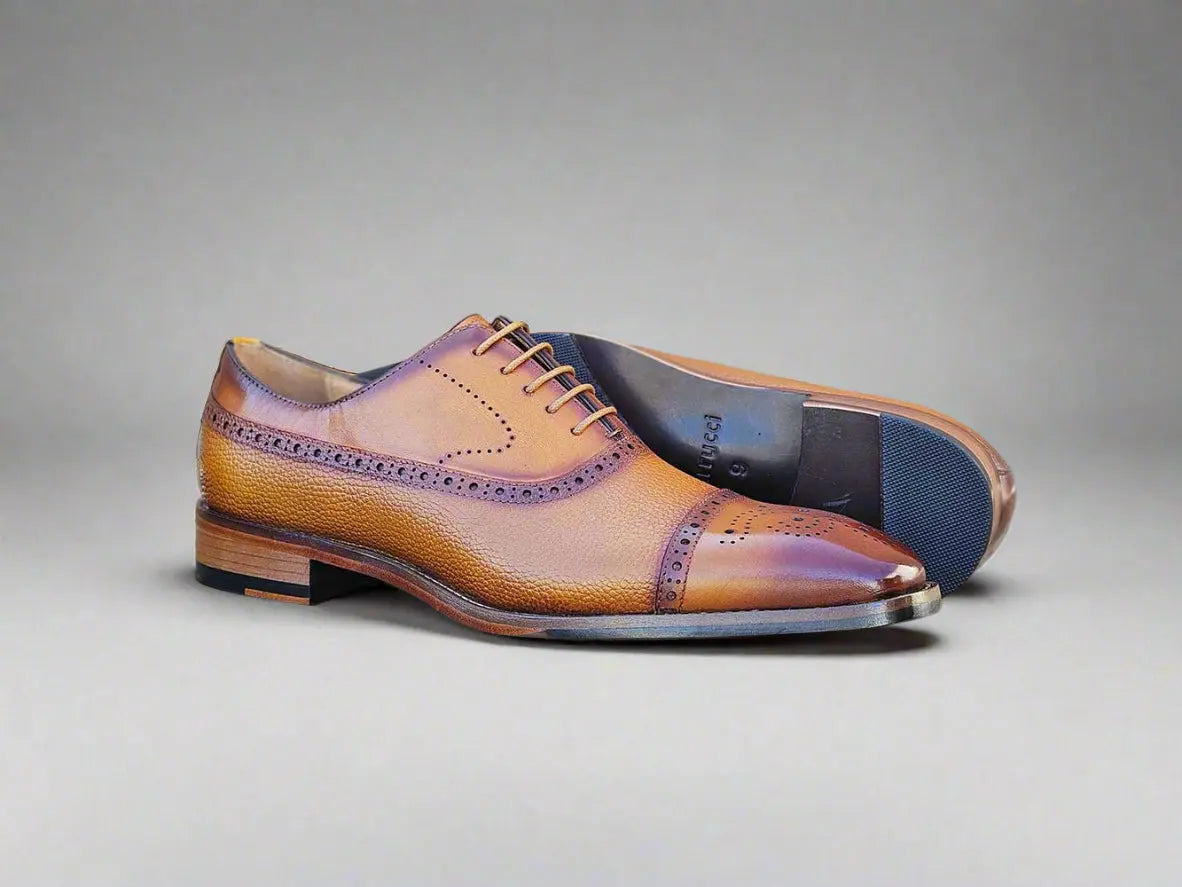 Carrucci Cap Toe Oxford Leather Sole