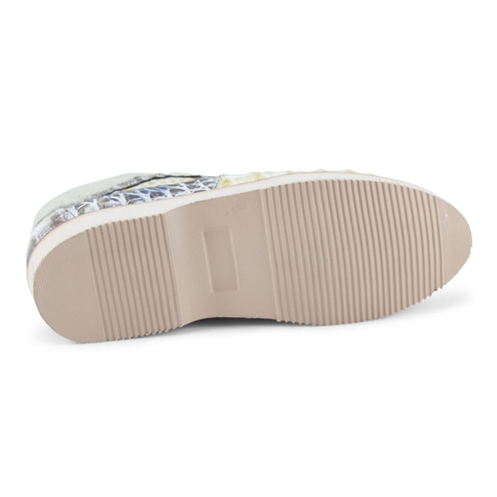 Los Altos Casual Natural Genuine All-Over Crocodile Shoes