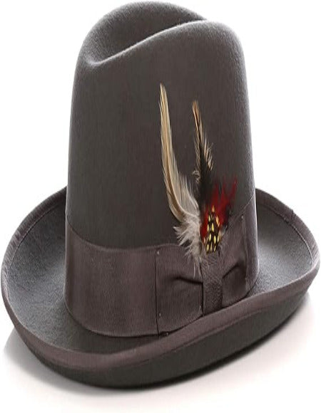 Premium Godfather Hat - Homburg Hat - Men's Homburg Charcoal