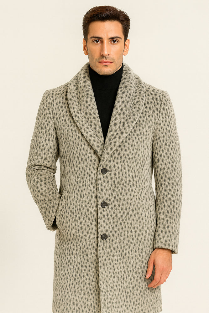 Vintage 1920s Gangster Pimp Coat – Full Length Leopard Faux Fur Style