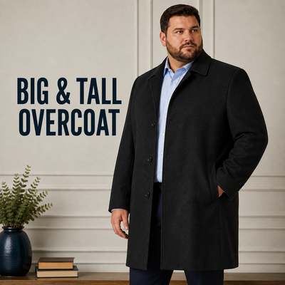 Big and Tall Overcoats