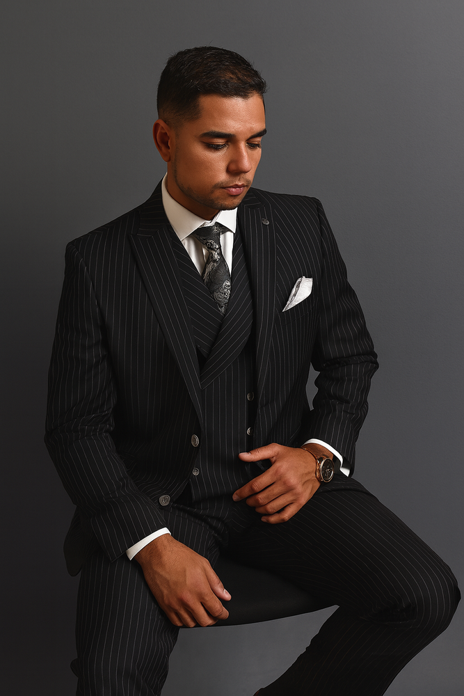 Statement Suits Black Grey