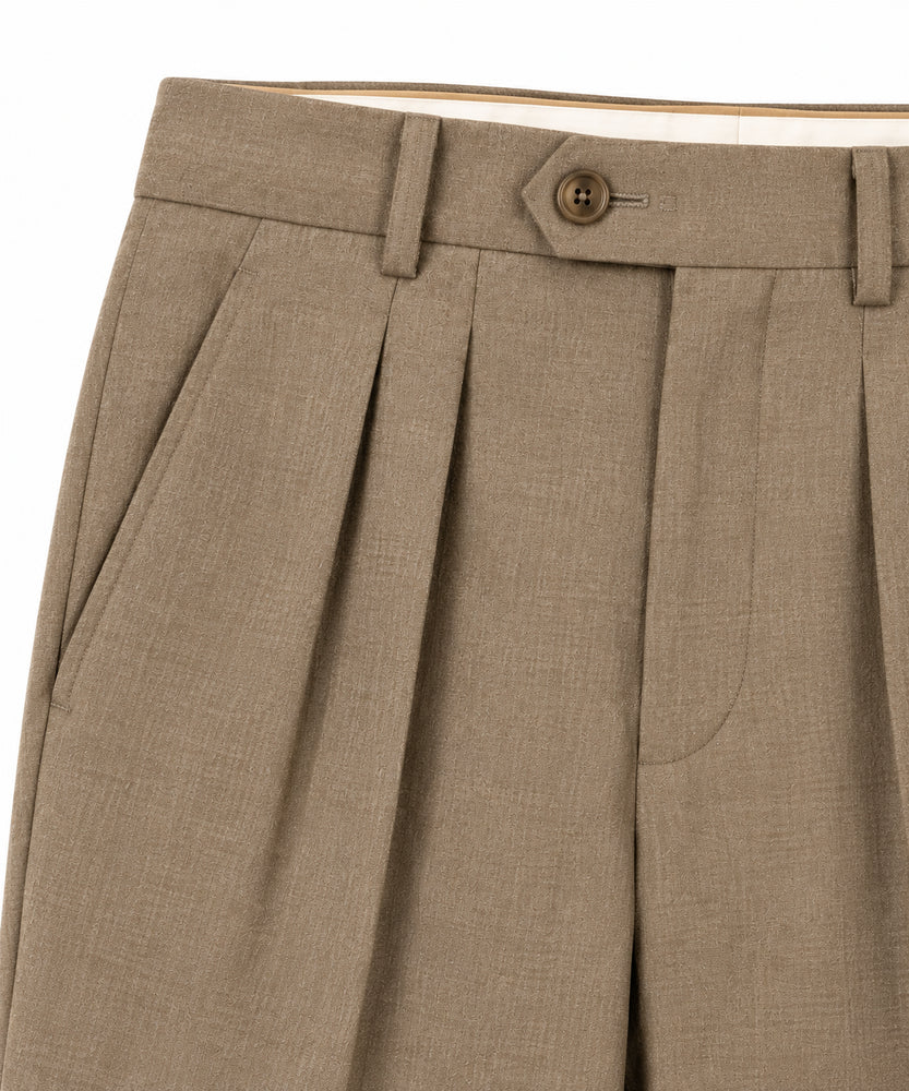 Mens Sharkskin Pants Light Brown