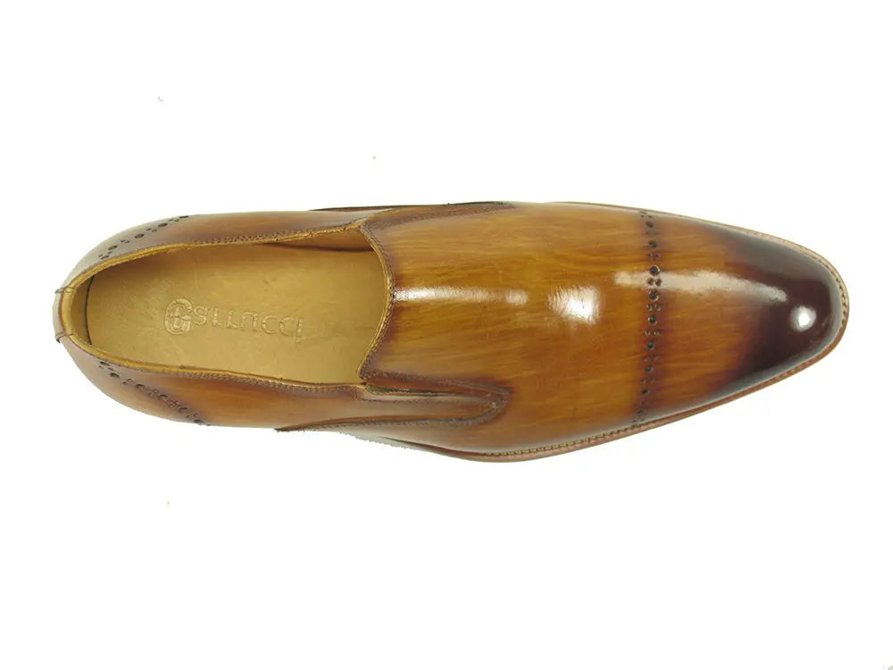 Carrucci Chic Patina Finish Calfskin Slip-on