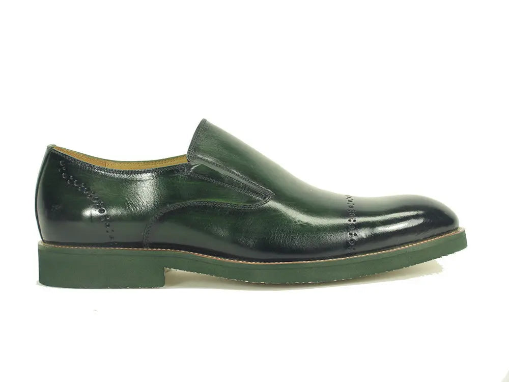 Carrucci Chic Patina Finish Calfskin Slip-on