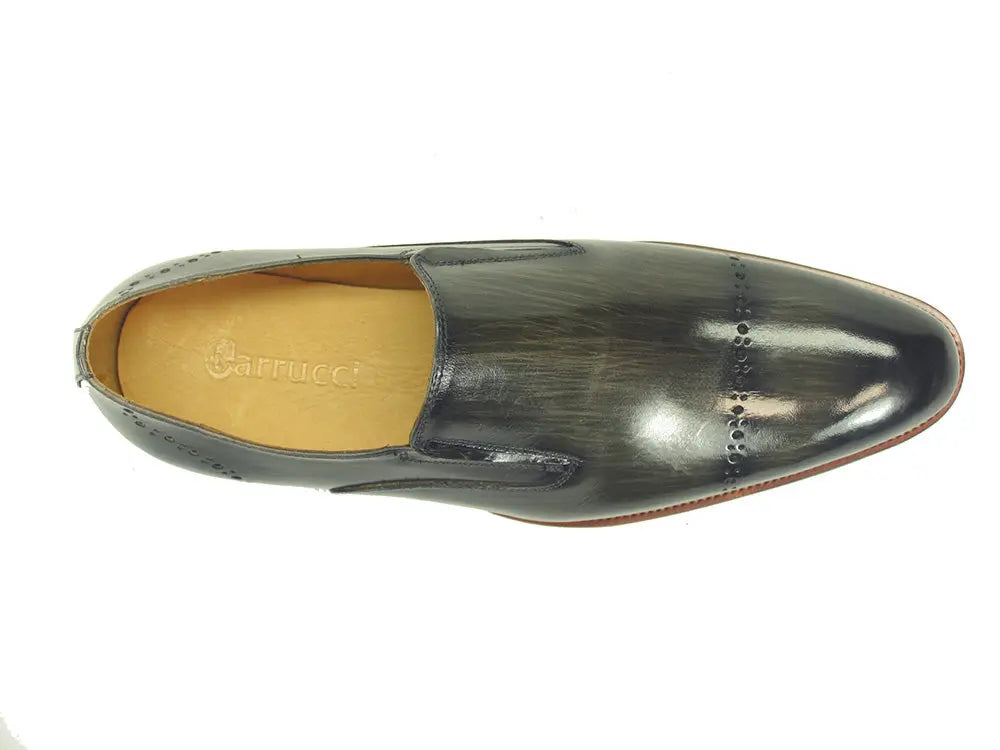 Carrucci Chic Patina Finish Calfskin Slip-on