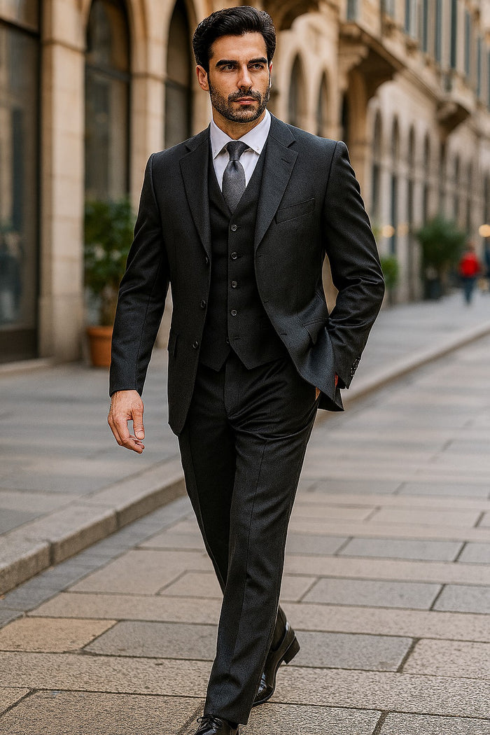 charcoal-suit-two-flap-pockets