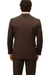 Classic Vested 3 Pieces 2 Button Dark Brown Stripe ~ Pinstripe Men's Suit