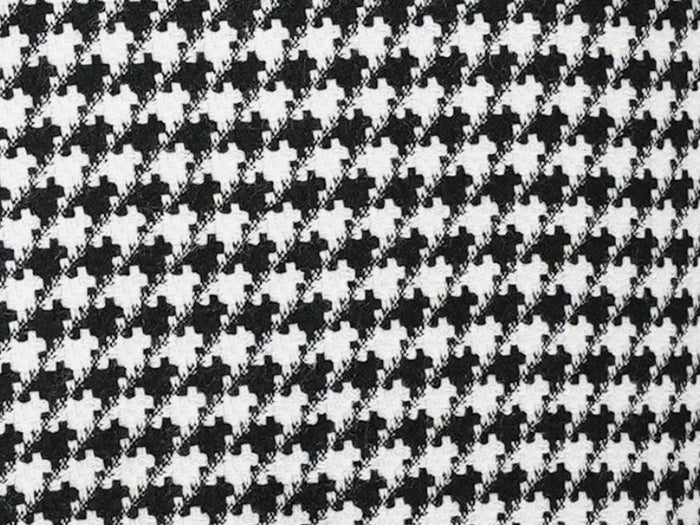 Black Houndstooth Hybrid Fit Double Breasted Jacket
