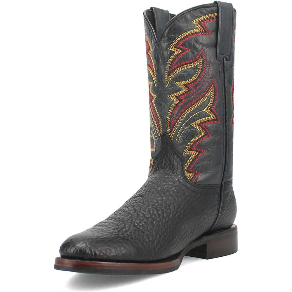 Dingo Round Toe Black Western Leather Boots