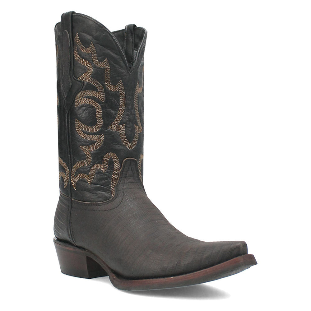 Dingo The Duke Black Snip Leather Western Boots