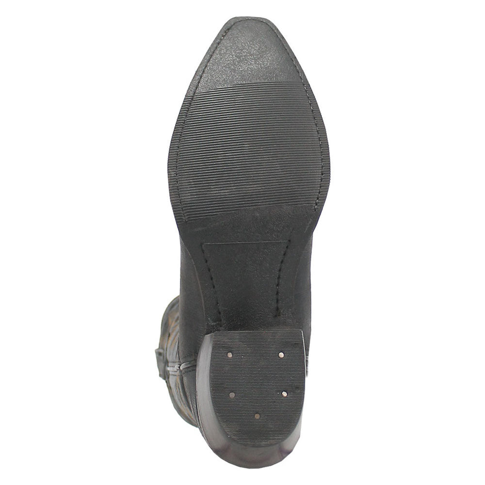 Dingo The Duke Black Snip Leather Western Boots