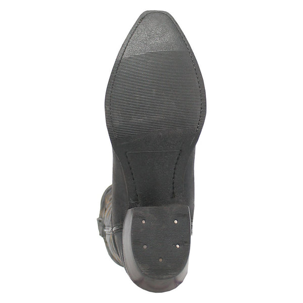 Dingo The Duke Black Snip Leather Western Boots
