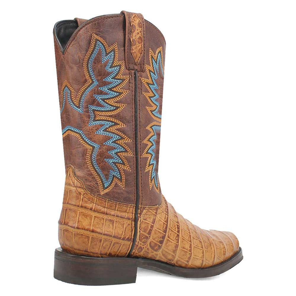 Dingo Round Toe Tan Leather Boots