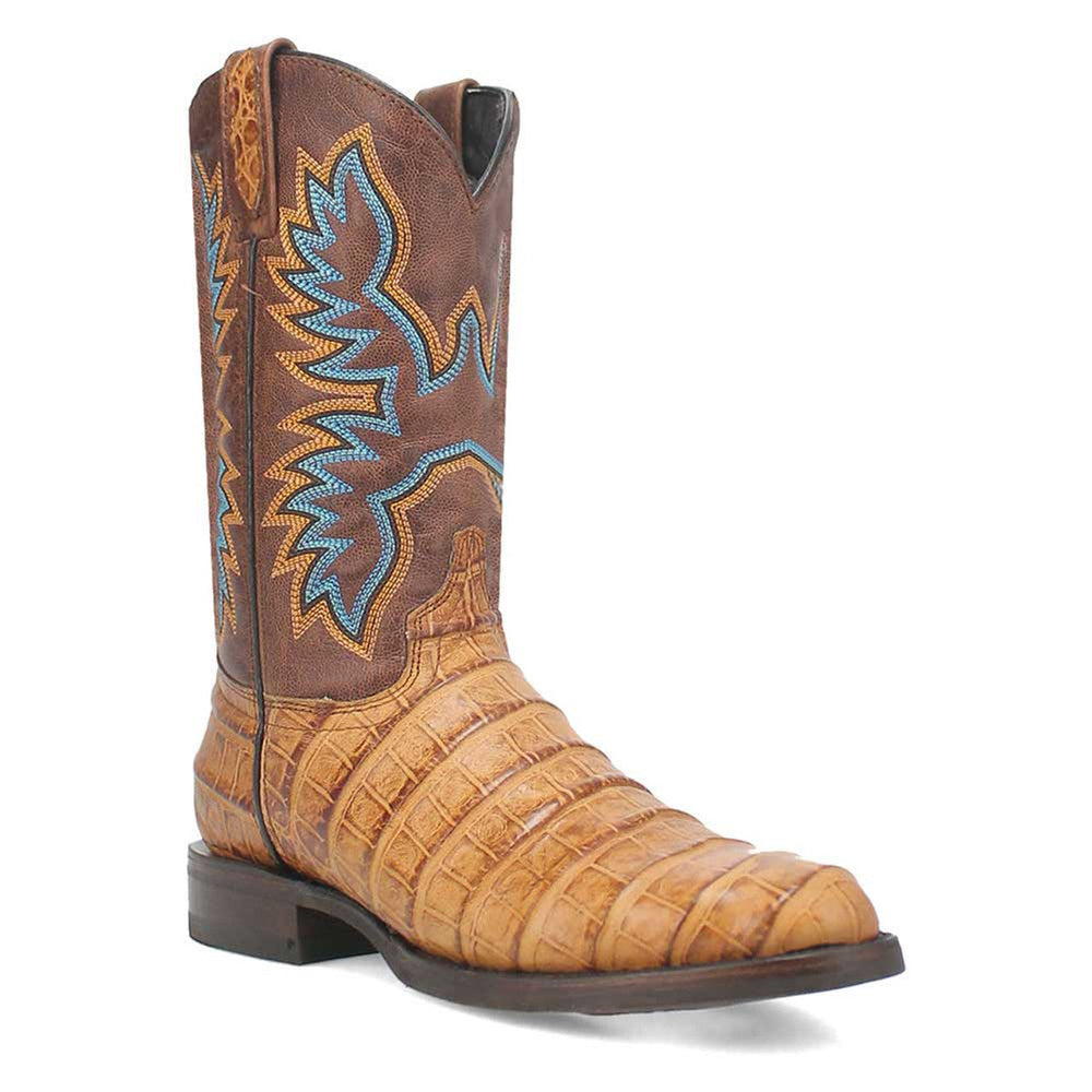 Dingo Round Toe Tan Leather Boots