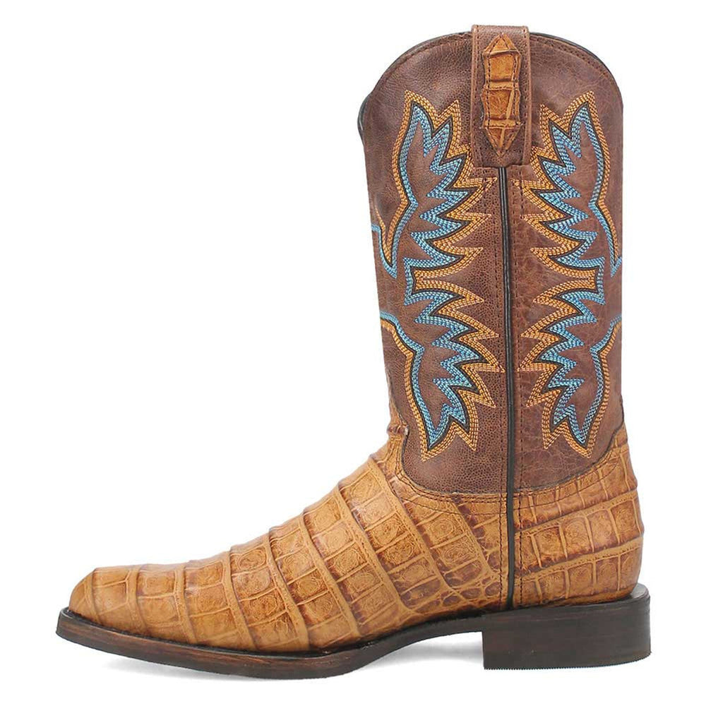 Dingo Round Toe Tan Leather Boots