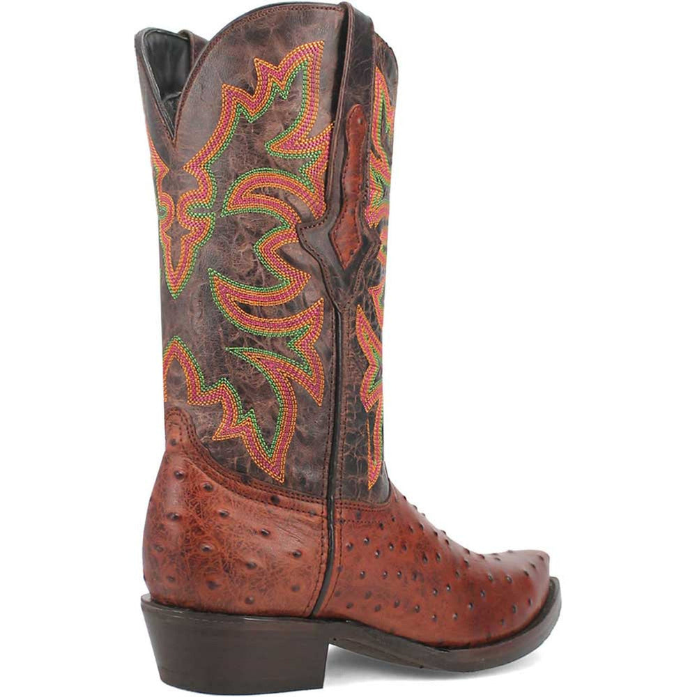 Dingo Cognac Snip Toe Cowboy Boot