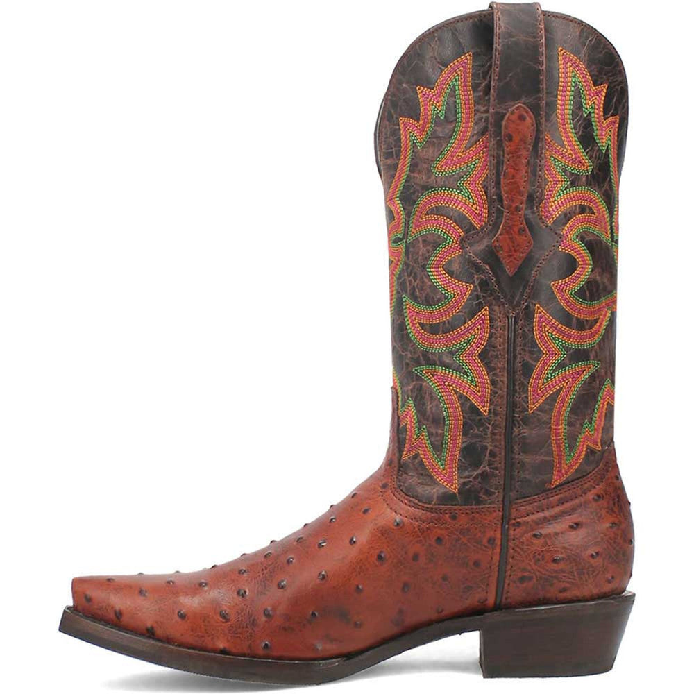 Dingo Cognac Snip Toe Cowboy Boot