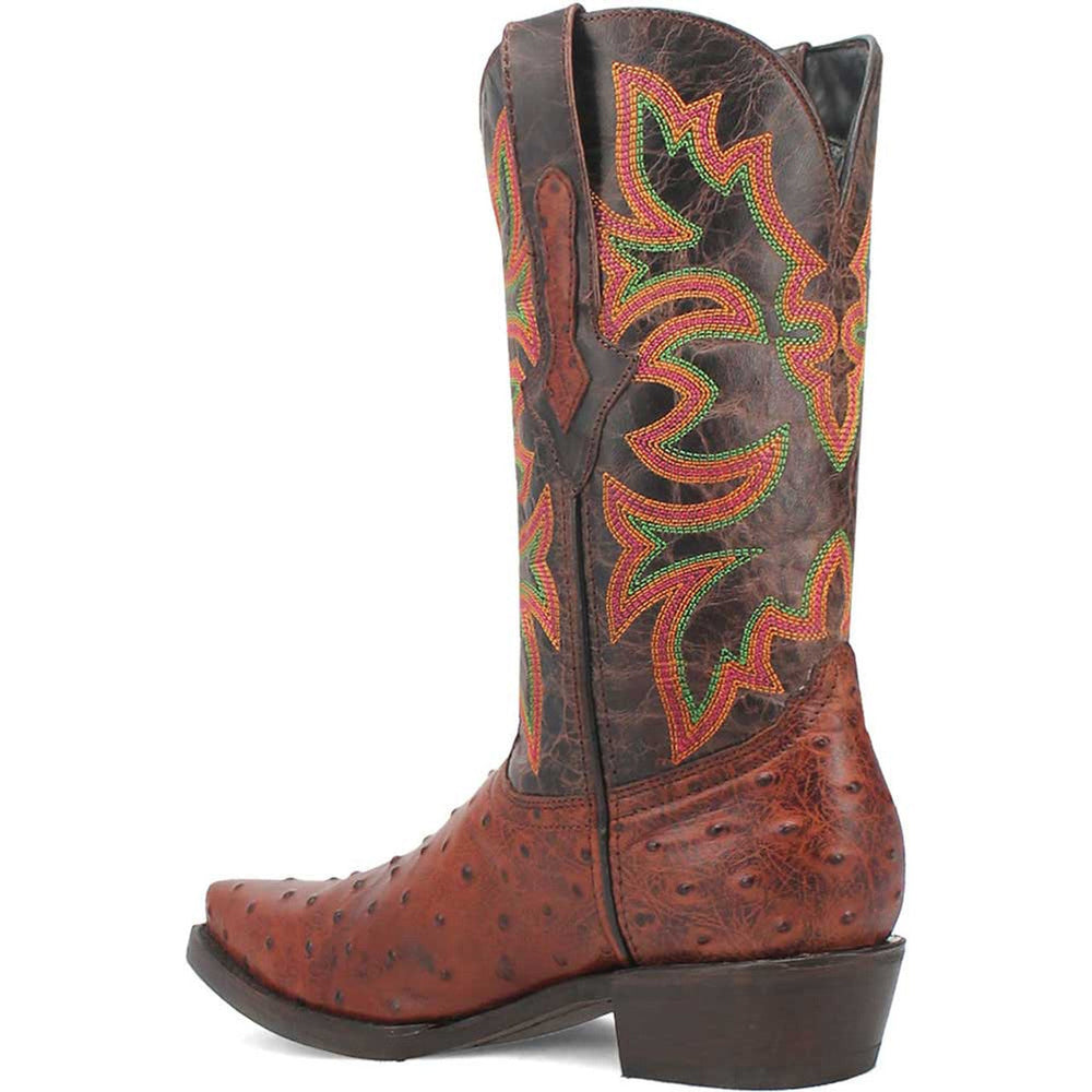 Dingo Cognac Snip Toe Cowboy Boot