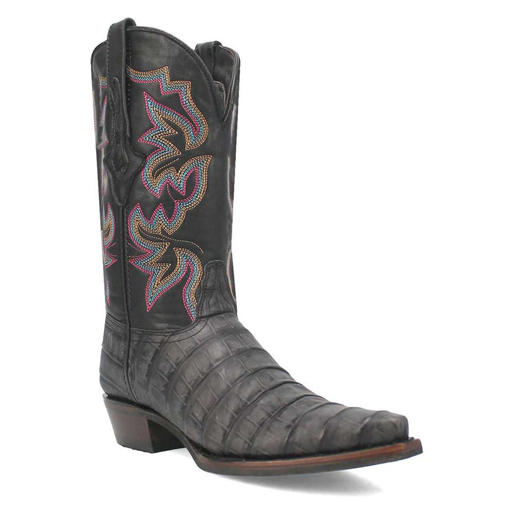 Dingo Black Gator Print Snip Toe Cowboy Boot