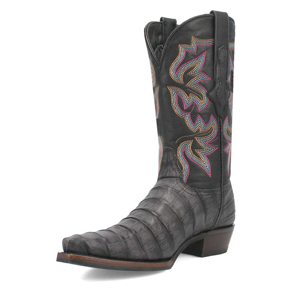 Dingo Black Gator Print Snip Toe Cowboy Boot