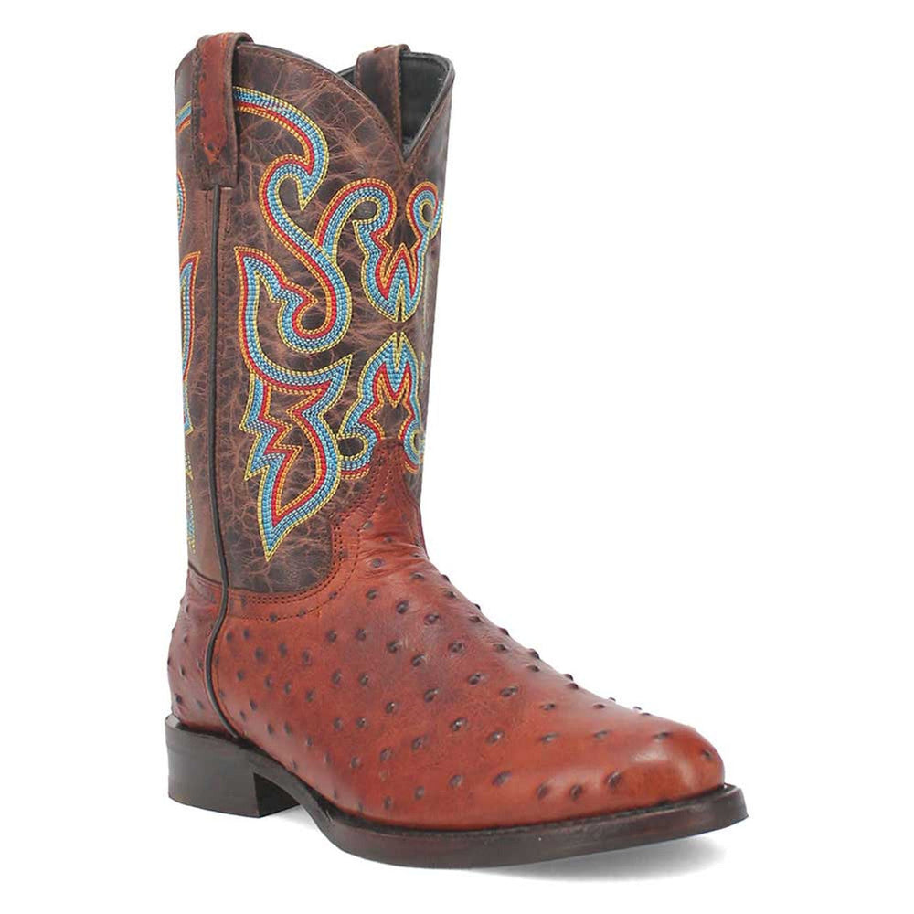 Dingo Brown Lizard Print Leather Boots