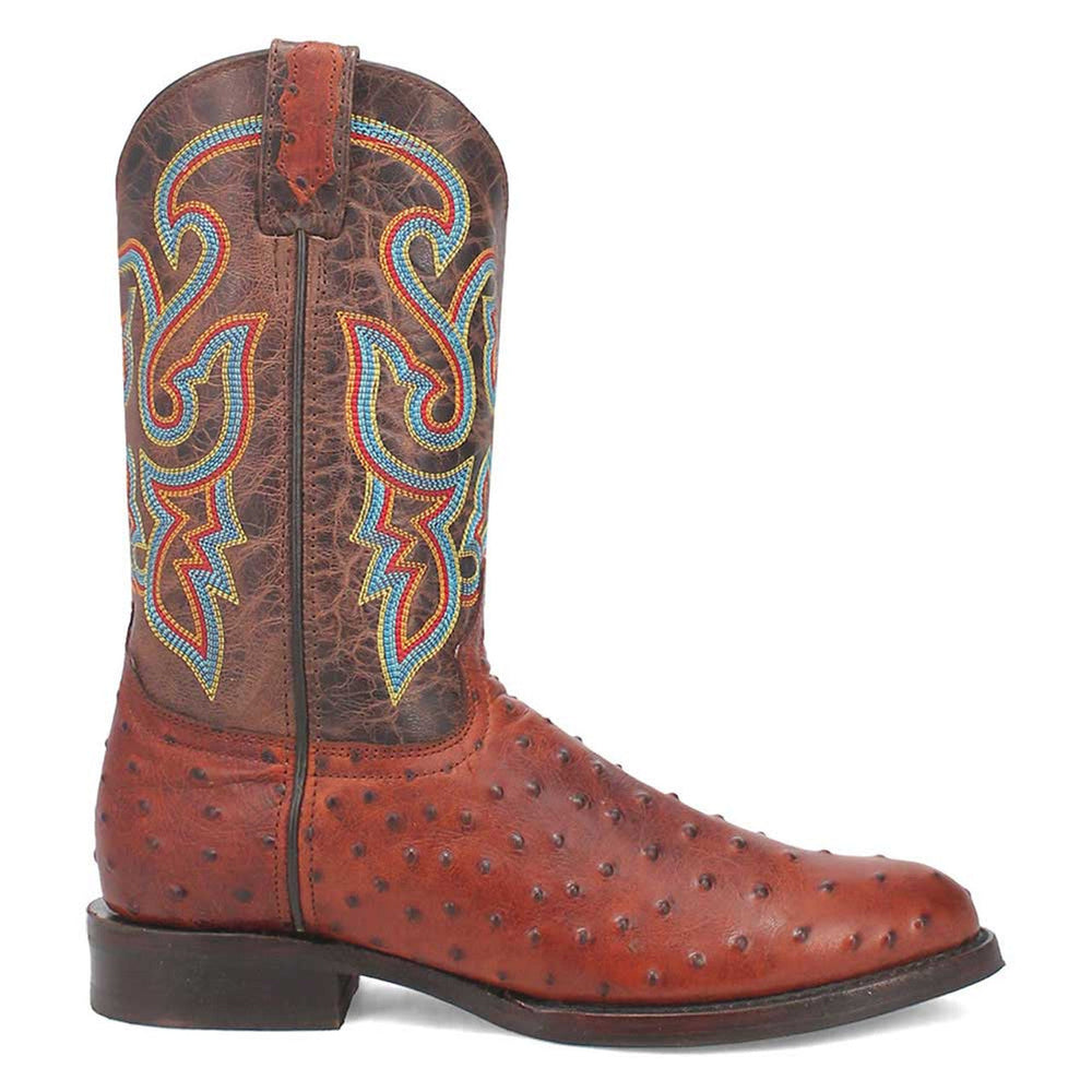 Dingo Brown Lizard Print Leather Boots