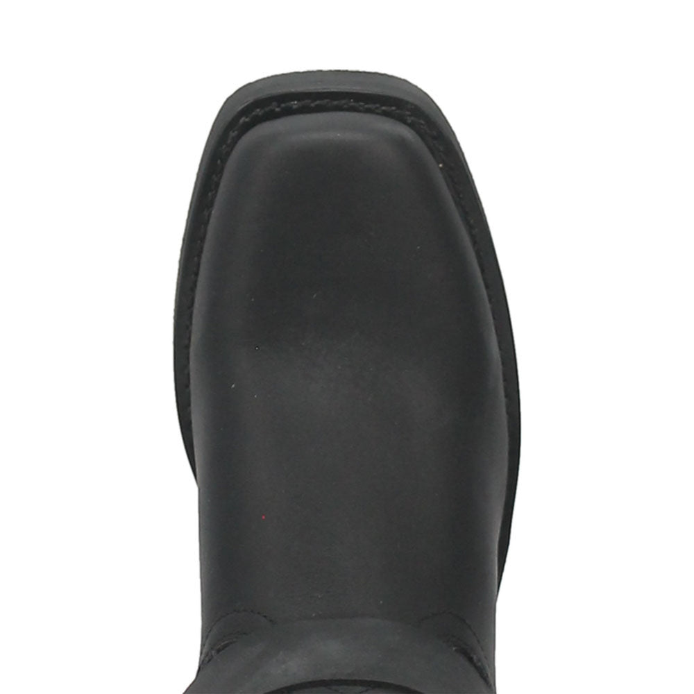 Dingo Black Oil Resistant Leather Mens Biker Boot