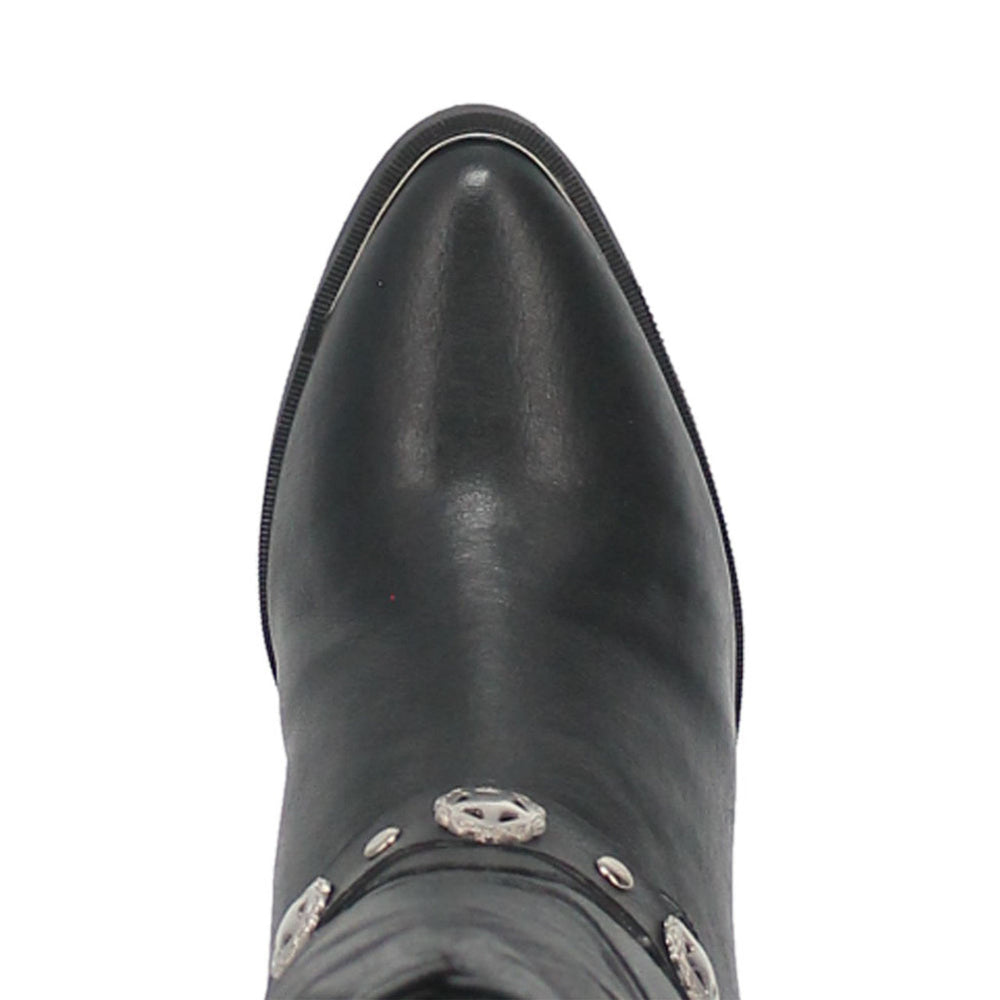 Dingo Olivia Black Pigskin Women Leather Boots