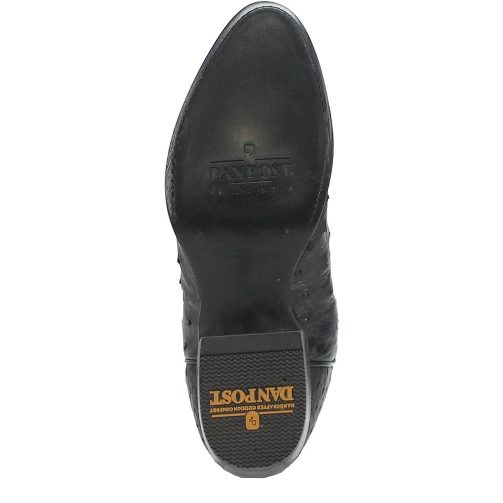 Dan Post Tempe Ostrich Boots - Full Quill Exotic Luxury