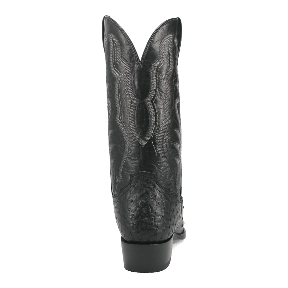 Dan Post Tempe Ostrich Boots - Full Quill Exotic Luxury