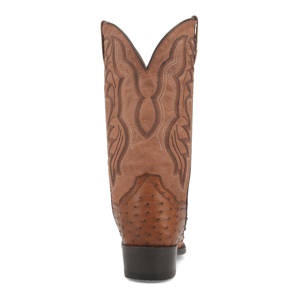 Dan Post Tempe Ostrich Boot - Full Quill Luxury Western