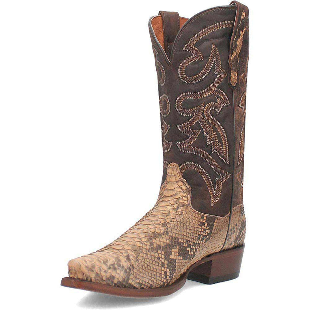 Dan Post Men's Snip Toe Western Exotic Python Skin Boots