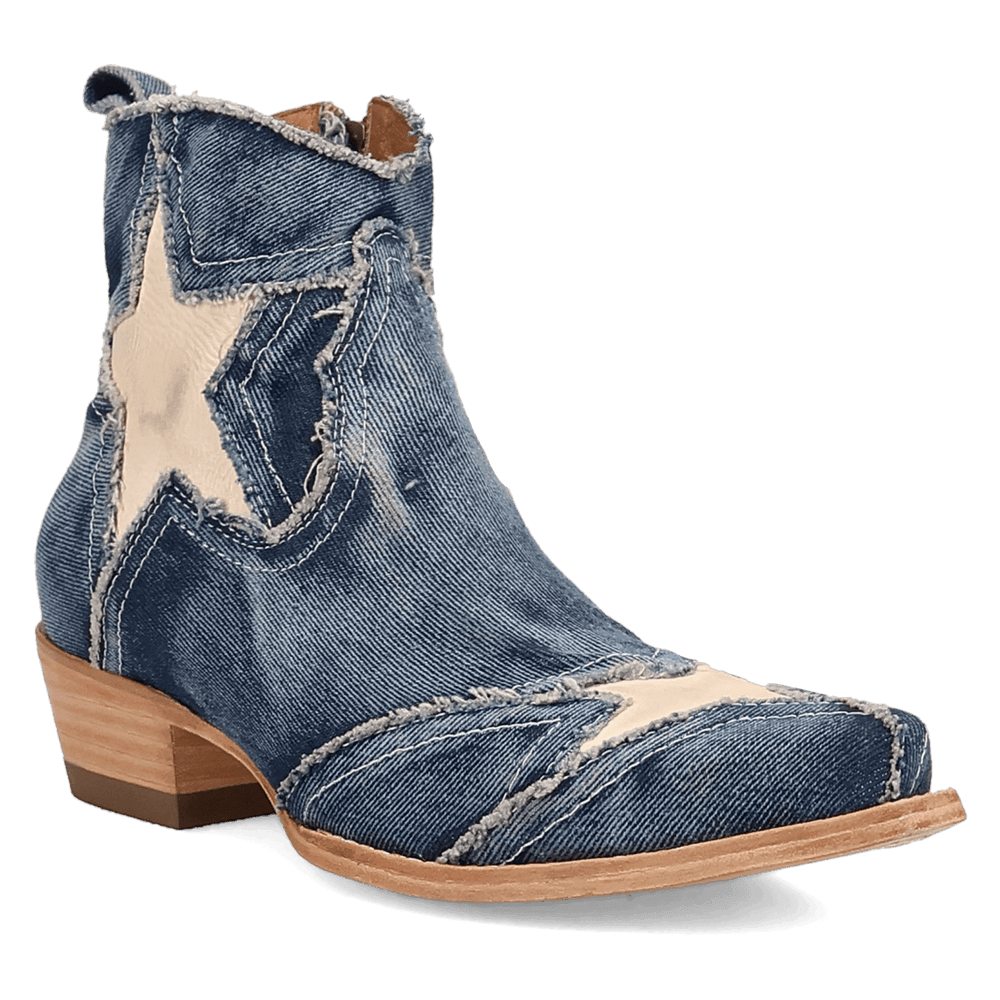Dan Post Stardust Denim Booties - Luxury Men's Western Boots