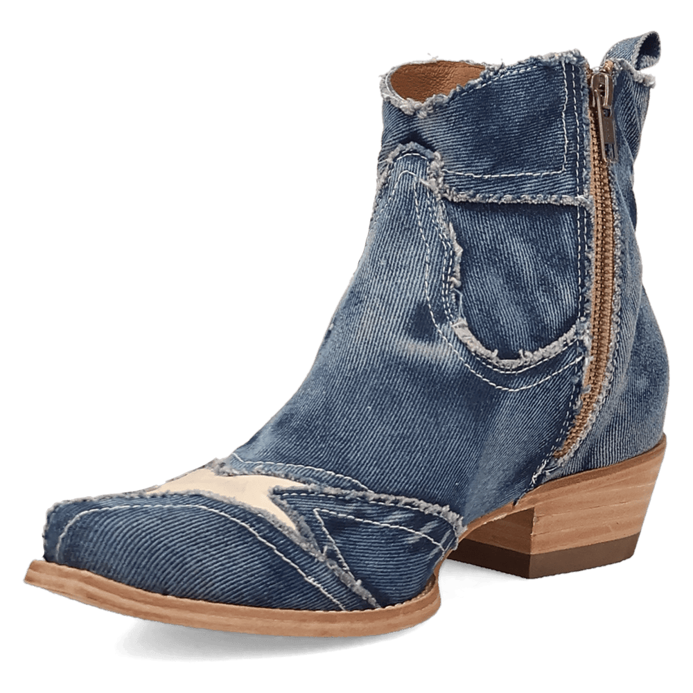 Dan Post Stardust Denim Booties - Luxury Men's Western Boots