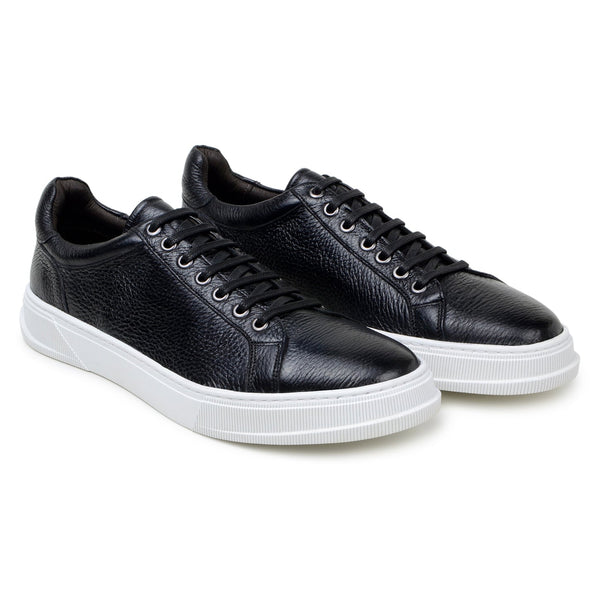 Belvedere Matteo Black Genuine Crocodile Dress Shoe