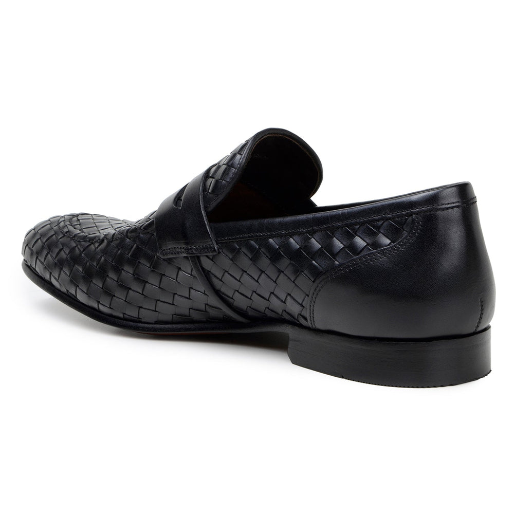 Belvedere Luca Black Genuine Alligator Leather Oxford