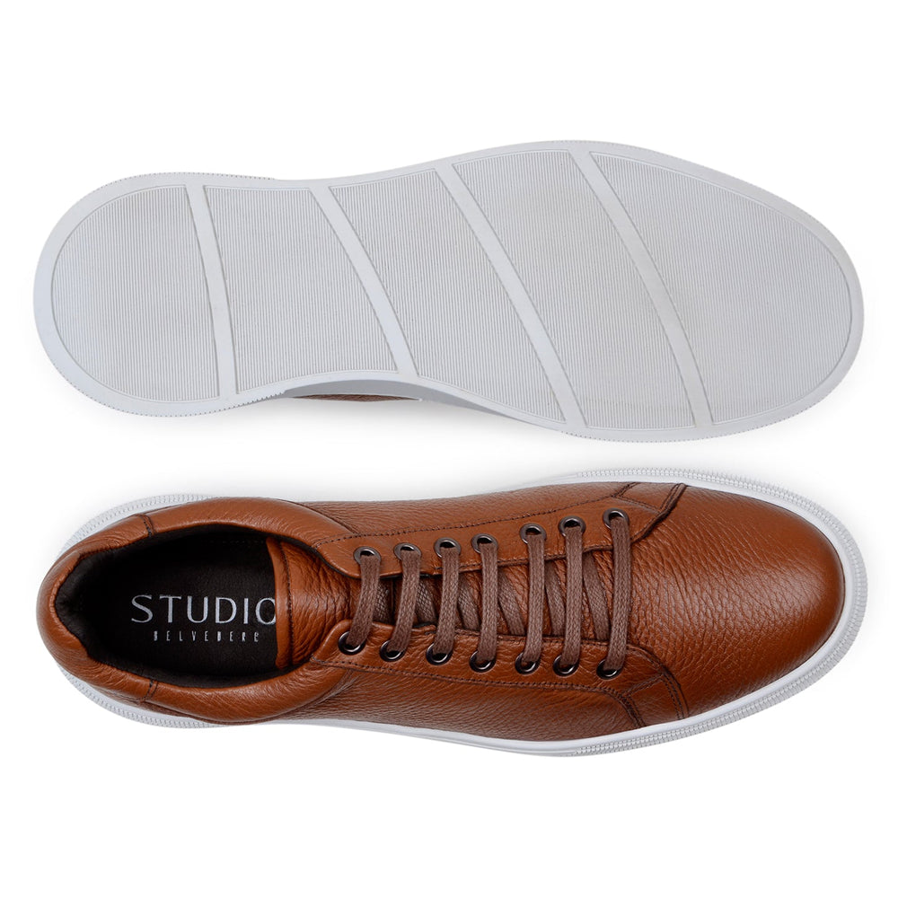 Belvedere Matteo Deerskin Loafer - Antique Tan Leather
