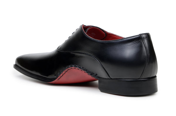 Belvedere Nero Black Genuine Crocodile Dress Shoe