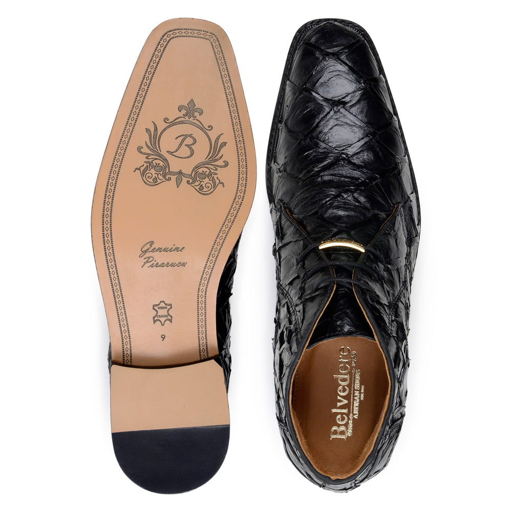 Belvedere Ciro Black Alligator Luxury Dress Shoe