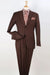 Apollo King Light Brown Wool Feel Two-Button Modern Fit Suit